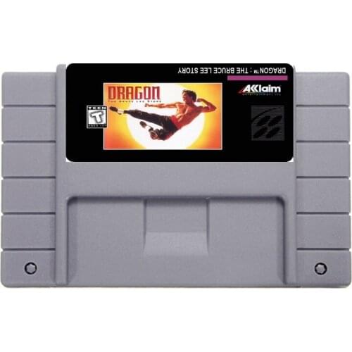 Big Sale 16 Bit 46 Pin Super Game Card - DRAGON BRUCE LEE