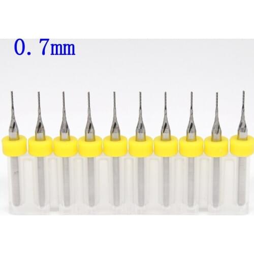 0.7mm PCB Milling Cutter Metal CNC Router Bit Wood Leather Milling Tools Tungsten Carbide Swallow Tail Carving Tools