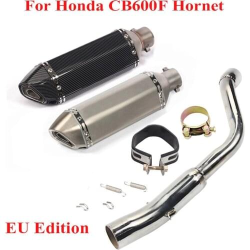 Motorcycle Exhaust Pipe Muffler Silencer Baffle DB Killer Connect Link Tube Slip on for Honda CB600F Hornet EU Edition