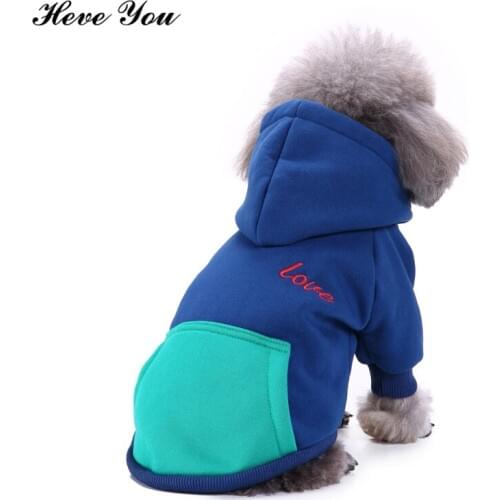 Heve You Pet Costume Warm Dog Clothes Winter Cute Cotton Soft Sweater Puppy Coats for Small Dogs Clothing for Chihuahua S~XL