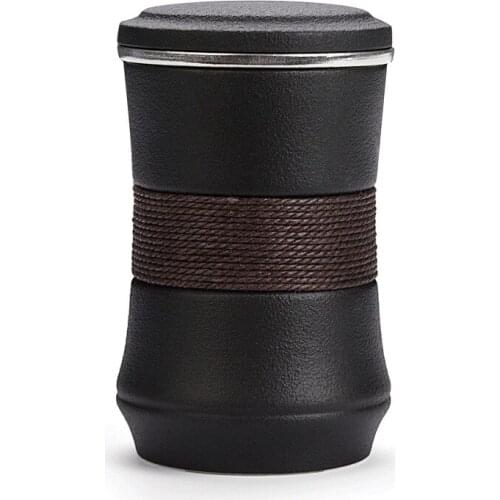 Ceramic 999 Silver Gilt Tea Cup Silver Gilt Tea Cup with Lid Filter 330ML