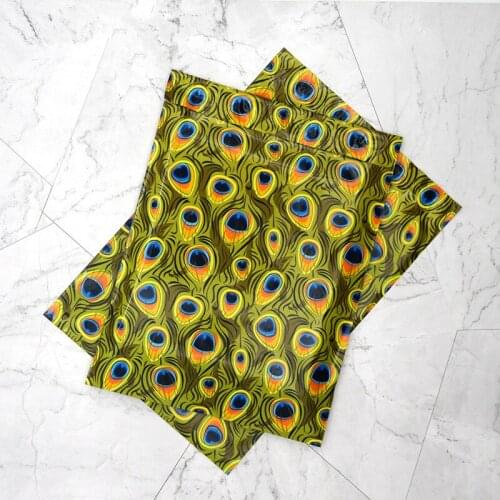 100Pcs Poly Mailers Peacock Feather Courier Bag 10x13 Inch Small Shipping Bags Business Packaging Bag Self Seal Express Envelope