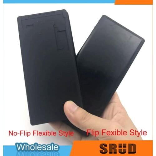 LCD Black Laminated Mat Rubber For Samsung S6 S7 edge S8 plus S9 plus S10 Plus Note 8 9 Screen Glass Laminating Nnbent Flex Mold