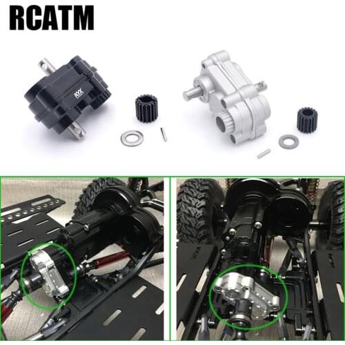Metal Reverse Backpropagation Transmission Gearbox Splitter for 1/10 RC Crawler Car Axial Scx10-ll 90046 DIY Upgrade Parts