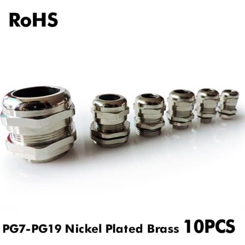 Metal Cable Gland PG9 IP68 Waterproof Brass Cable Gland Weatherproof Cable Gland Joint
