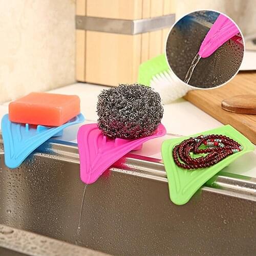 Multifunctional non-slip soap storage Leaf-Shaped Antiskid Soap Box Holder Simple Sink Sponge Drain Soap Dish Storage kitchen
