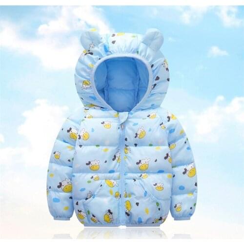 New Arrival Winter Coat Kids Children Toddler Cartoon Strawberry Dinosaur Boys Girls Cotton Jacket