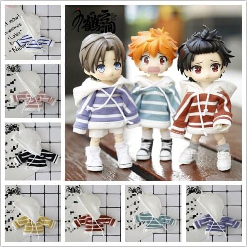 Ob11 baby clothes GSC body9 Amy Molly plain body 8 points 12 points BJD wearable hat stripe sweater
