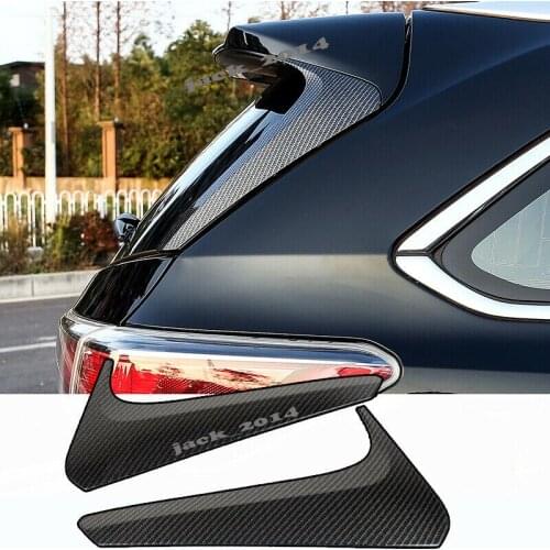 Fit For Toyota Highlander 2015 2016 2017 2018 Carbon fiber Rear Tail Frame Cover Trim Strip Trim