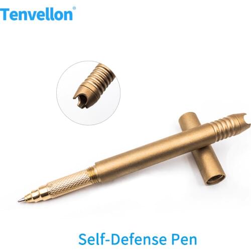 Self Defense Supplies Tactical Pen Simple Package Tungsten Steel Security Protection Personal Defense Tool Defence EDC Gold