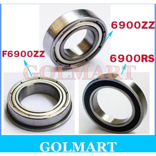 3pcs 10mm 10*22*6 10x22x6 mm 61900Z F6900ZZ F61900ZZ 6900ZZ metal shielded steel S6900RS stainless steel flange ball bearing