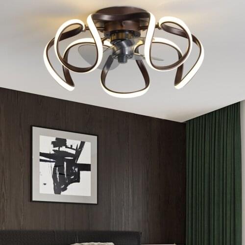 Modern decorative led ceiling lamps chandelier fan bedroom ceiling fan with led light and control ceiling fans with light