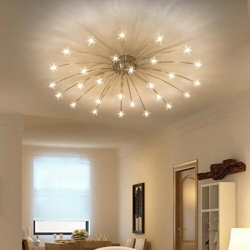 Modern Led Ceiling Lights Ice Flower Glass Bedroom Kitchen Children Room Ceiling Lamps Designer Lighting Fixtures