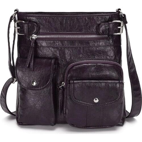 Crossbody Bag for Women Lady PU Leather Purses Shoulder Handbags Messenger