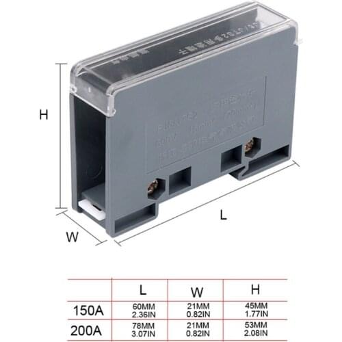 Universal Electric Wire Connector Din Rail Distribution Box One in Multiple out Terminal Block Junction Box Rail Mount