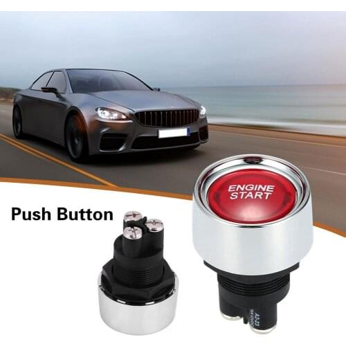 12V 50A Car Engine Start Push Button One-button Start Ignition Starter Auto Modification Engine Start Button Keyless Start Tool