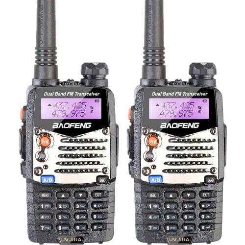 2PCS/LOT New Pofung Baofeng UV-5RA For Police Walkie Talkies Scanner Radio Vhf Uhf Dual Band Ham Radio Transceiver