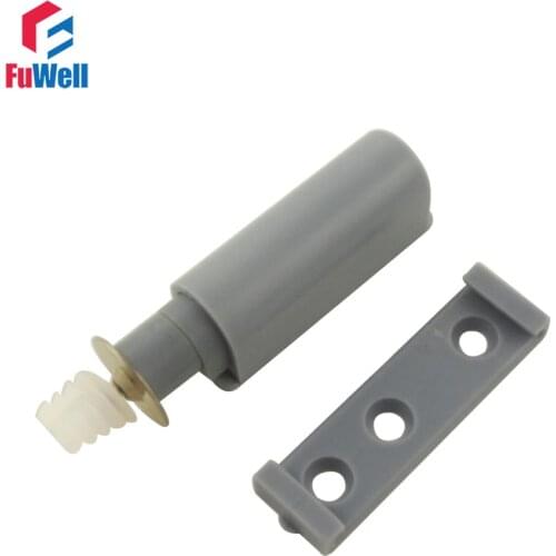 4pcs Magnetic Door Damper Buffer 55x20mm Cupboard Cabinet Kitchen Door Catch Plastic Gray Closet Door Stop Drawer