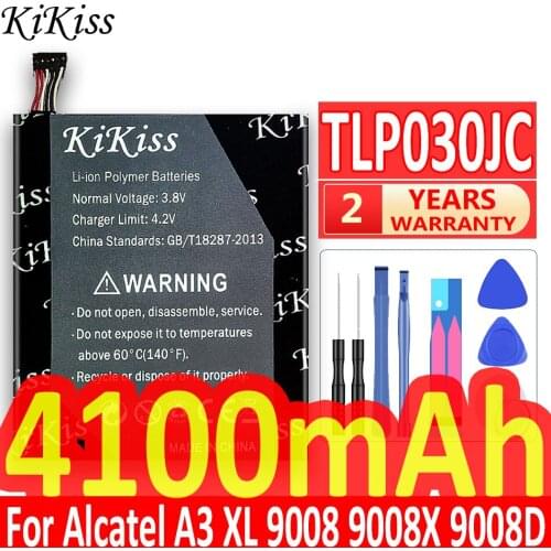 4100mAh TLP030JC Replacement Battery Battery Batterij For ALCATEL A3 XL 9008D 9008X CAC3000034CC Mobile Phone Batteries