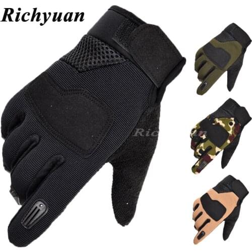 Us Military Tactical Gloves Outdoor Sports Army Full Finger Combat Motocycle Slip-resistant Carbon Fiber Tortoise Shell Gloves