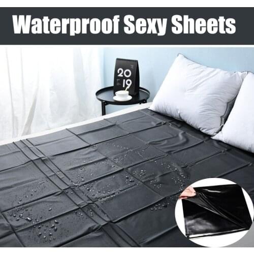 BDSM Sex Product Fetish Bed Sheet Sex Black Waterproof Bedding Sheet Adult Game Toys for Couple Flirt Bed Passion Supplies Tool