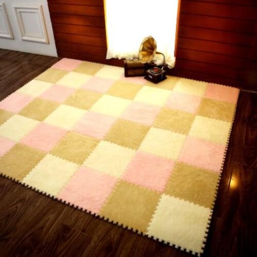 Children Carpet EVA Foam Shu Velveteen Mat Puzzle Baby Play Mat Interlock Exercise Floor Mat for Baby Gym Speelkleed