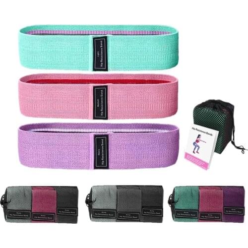 Fitness Rubber Band Elastic Yoga Resistance Bands Set Hip Circle Expander Gym Fitness Booty Band Home Workout