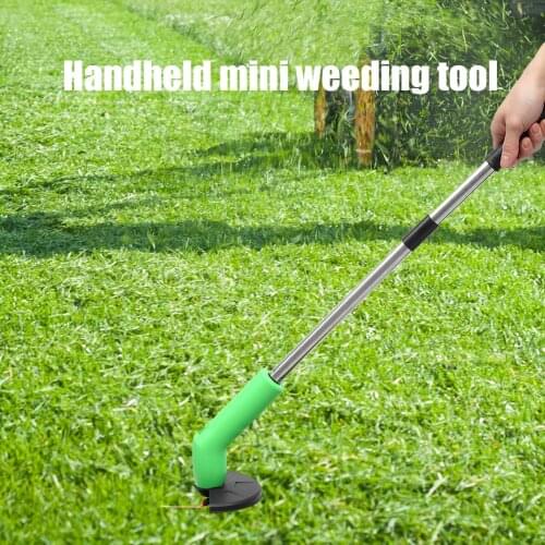 Electric Grass Trimmer Portable Handheld Garden String Cutter Mini Lawn Mower Portable Garden Trimmer Garden Electric Tools