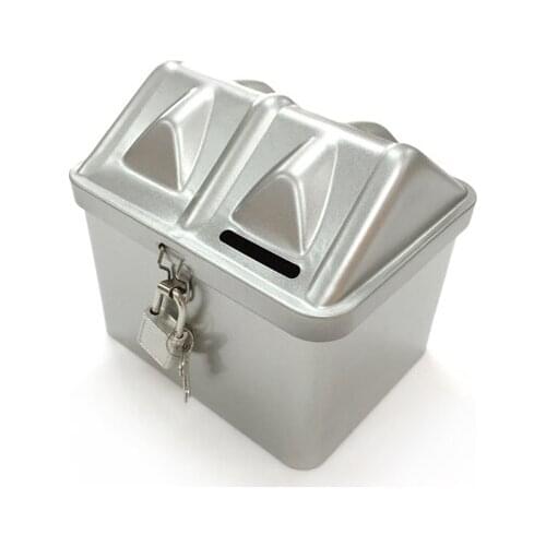Creative DIY Tin Lockable Coin Piggy Bank Money Storage Box Container With Lock Birthday Gift