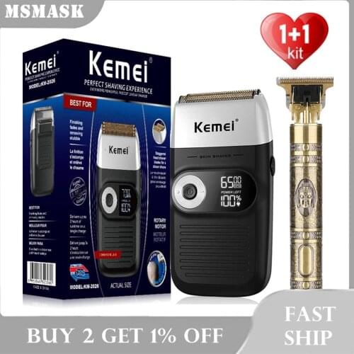 Electric Hair Trimmer+Shaver for Men Rechargeable Clipper Mower Barber Hair Cutting Machine Beard Razor Cordless Hair Cutter