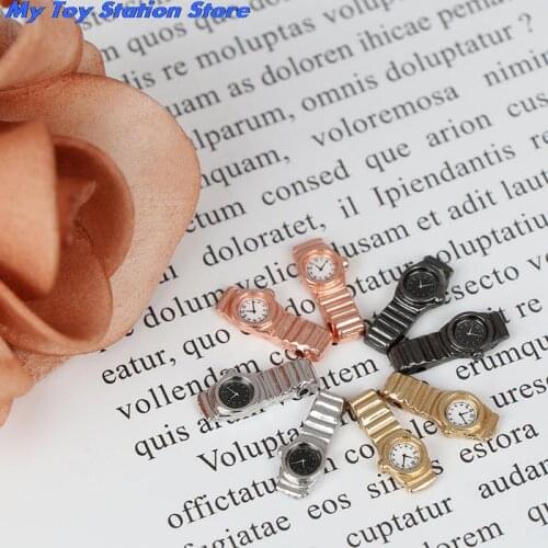 1/4pcs/lot 1:12 Scale Miniature Watch Multiple Colour for Dollhouse Decor Mini Furniture Toy Accessories
