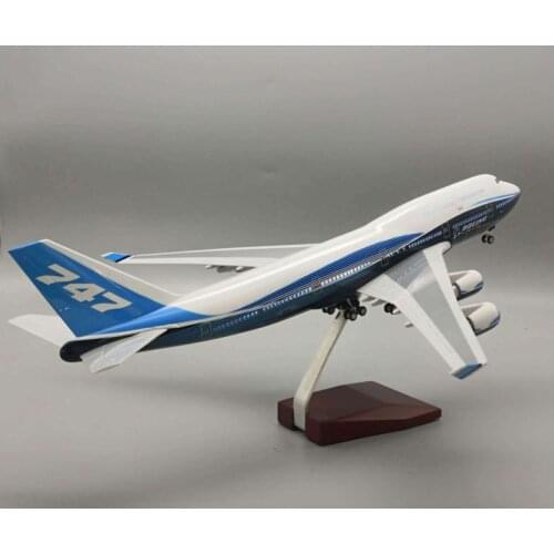 1:150 Airplane Boeing B747-400 47CM Model Aircraft Plane International Airline Model W Light With Wheel Diecast Resin Plane Gift