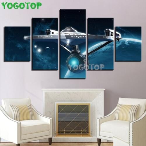 DIY Diamond Embroidery Landscape Star Trek Diamond Painting Abstract Art For Living Room Home Cross Stitch 5Pcs set ML1434