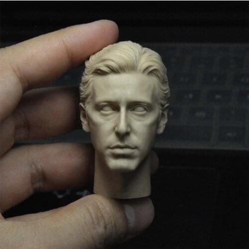 1/6 Scale Al Pacino Unpainted Head Model Sculpt for 12''Body Toys Gifts Collections DIY