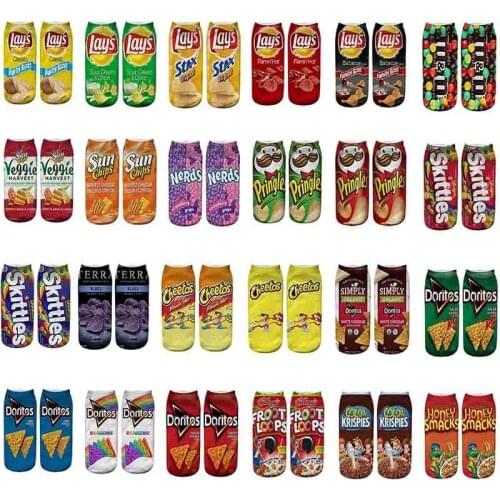 Women funny Socks Cute 3D Print Socks Women Ankle Socks Unisex Socks Hot women Fashion Sox cartoon pictures for female