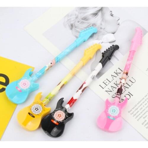 0.5mm Novelty Gel Pen Cute Cartoon Violin Black Signing Pen Kawaii Student School Stationery Writing Supplies