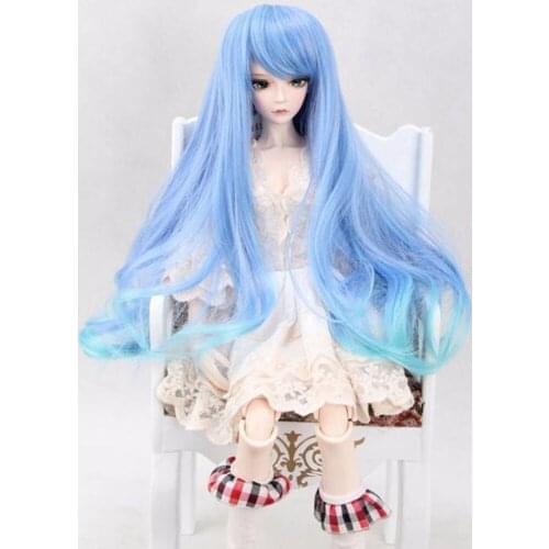 [wamami] 97# Blue Color Wig / Hair Is 1/3 MSD DOD AOD LUTS BJD Dollfie 7-8