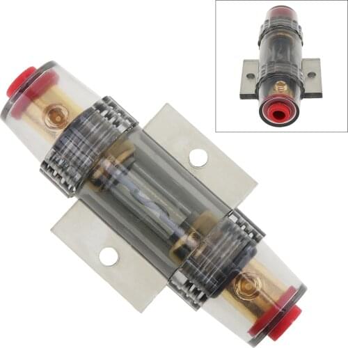 Predominant alloy Car Audio Refit Fuse Holder 8 Gauge 60A DC 12V Durable MINI ANL Car Stereo Audio Circuit Breaker Inline Fuse
