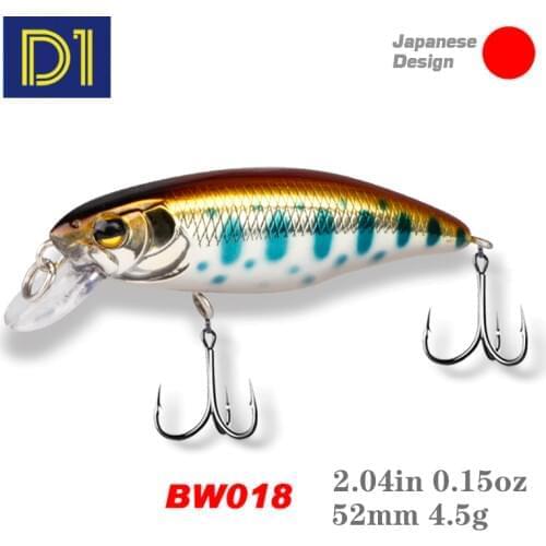 Bassland X-52 Acrobat SINIKING MINNOW Fishing Lures 52mm 4.5g Artificial Hard Baits All Depth Minnow Bass Perch Fishing Tackle