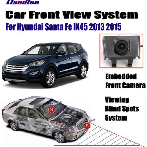 Car Front View Camera For Hyundai Santa Fe IX45 2013 2015 Not Rear View Backup Parking Camera HD CCD Night Vision
