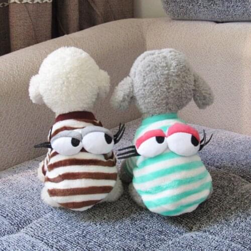 Pet Dog Clothes Puppy Round Neck Shirt Two-Legged Autumn Eye Vest For Small Dog French Bulldog Pug Chihuahua