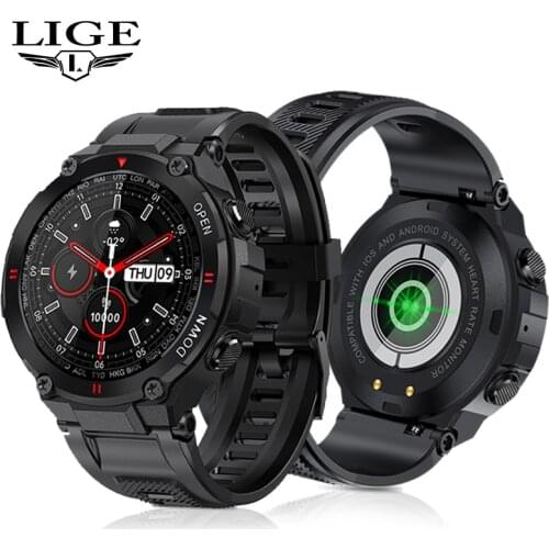 LIGE New Men And Women Smart Watches IP67 Waterproof Bluetooth Call Music Control Multiple Sports Modes SmartWatch Android IOS