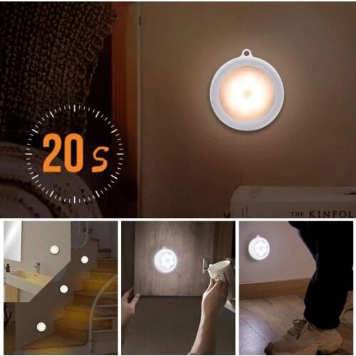 LED Motion Sensor Light USB Rechargeable LED Under Cabinet Light For Kitchen Closet Wardrobe Bedroom Stairs Wall Lamp Night Lamp