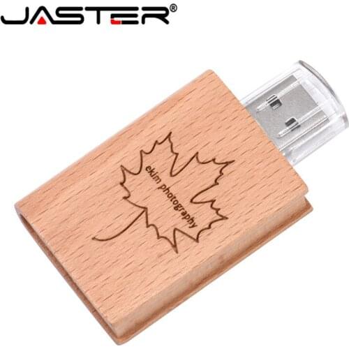 JASTER USB 2.0 wooden book model usb flash drive pendrive 4GB 8GB 16GB 32GB 64GB pen portable memory stick free custom logo