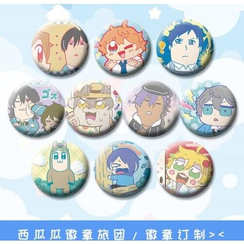 1pc 58mm Icons Idol dream Ensemble Stars Badges Very Funny Kiten styles Brooch