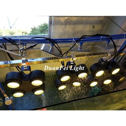 10lot waterproof outdoor ip65 blinder led cob 4*10w ww+cw 2in1 color led strobe audience light washing