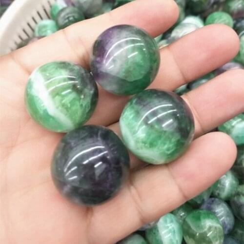 2pcs Nature Gem Stone Round Ball No Hole Size 25mm Fluorite Opal Glass Wooden Jasper Grey Agate Tiger Eye HOT Sellings New