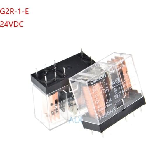 2PCS G2R-1-E-24VDC POWER relay 24VDC 16A 250VAC 8pin G2R G2R-1-E DC 24V DC24V realys