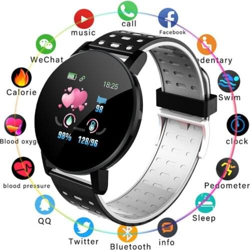 2021 Smartwatch Men Blood Pressure Women Sport Heart Rate FitenessTracker Bracelet For Android IOS Smart Watch Round