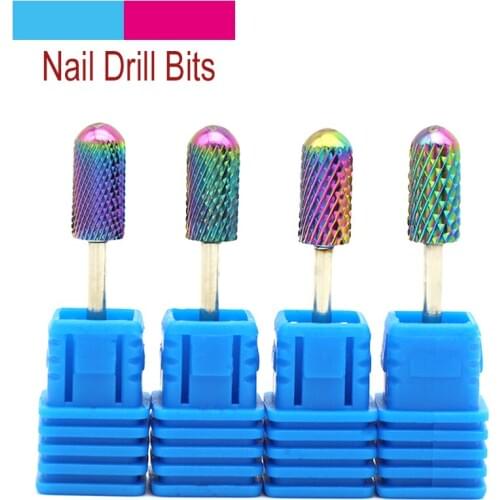 4 Type Tungsten Steel Nail Grinding Head Milling Manicure Cutter for Pedicure Machine Sander Drill Bit Device Electric Tools